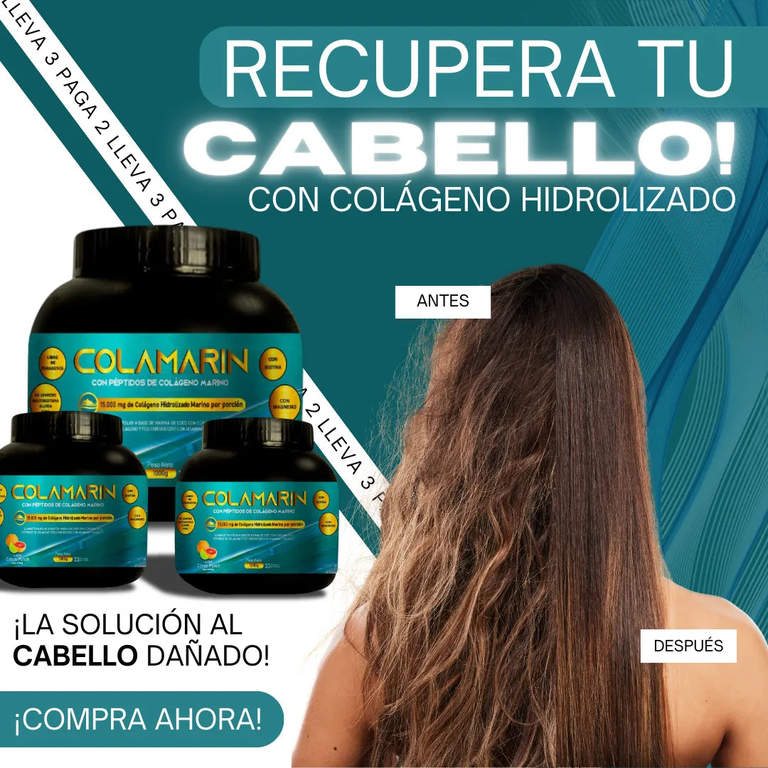 COLAMARIN – Colágeno Marino Hidrolizado - ¡Paga 2 y Lleva 3